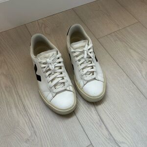 Veja White and Black Womens Sneakers